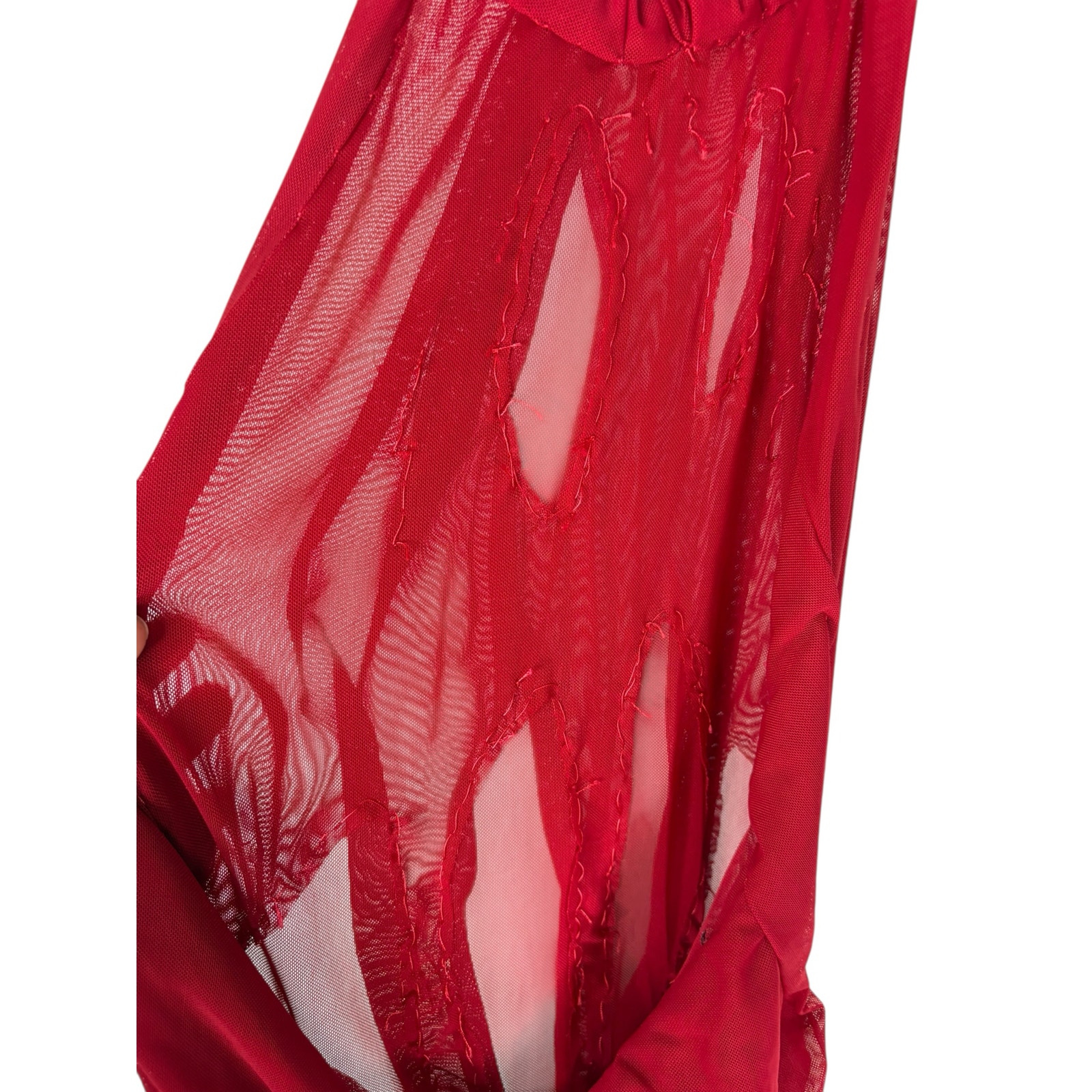 Di Petsa Wetlook Mini Dress Halter Mesh Ruched Party Statement Couture Nye Xs — image 6 of 8